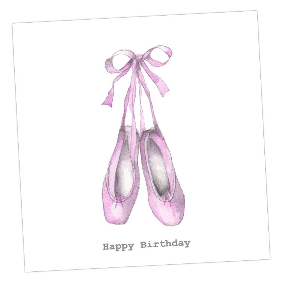 C&C Happy Birthday Ballet Shoes Card