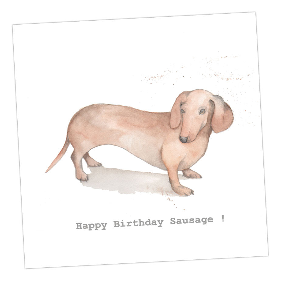 C&C Happy Birthday Sausage Dog Card