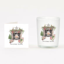 Load image into Gallery viewer, C&amp;C Christmas Candle &amp; Card Fireplace
