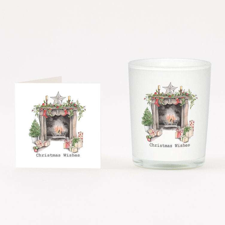 C&C Christmas Candle & Card Fireplace