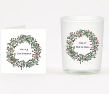 Load image into Gallery viewer, C&amp;C Christmas Candle &amp; Card Wreath
