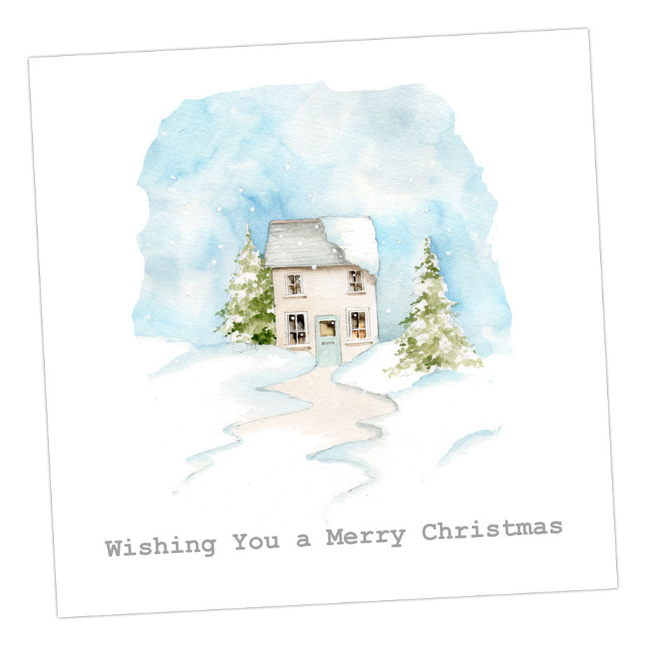 C&C Christmas House Card