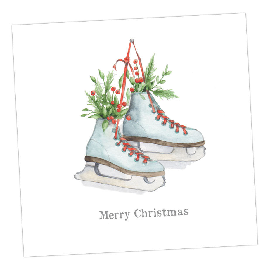 C&C Christmas Skates Card