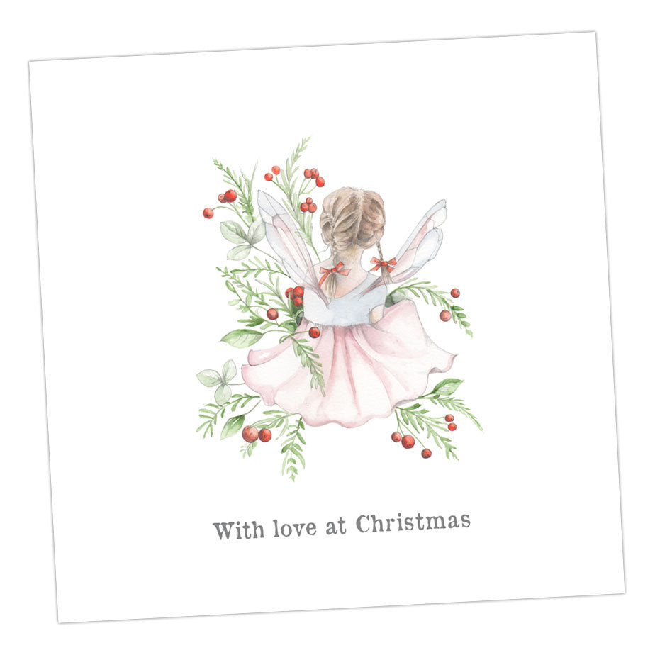 C&C Christmas Pink Fairy Card