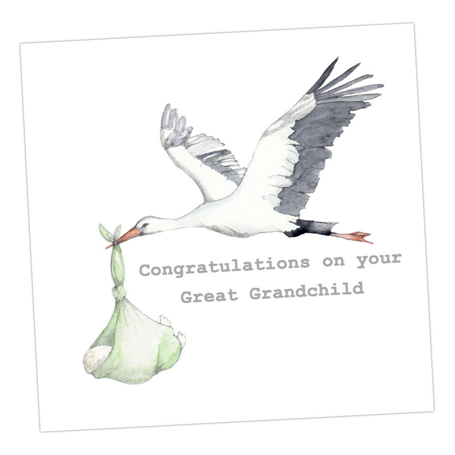 C&C Congratulations Great Grandchild Card