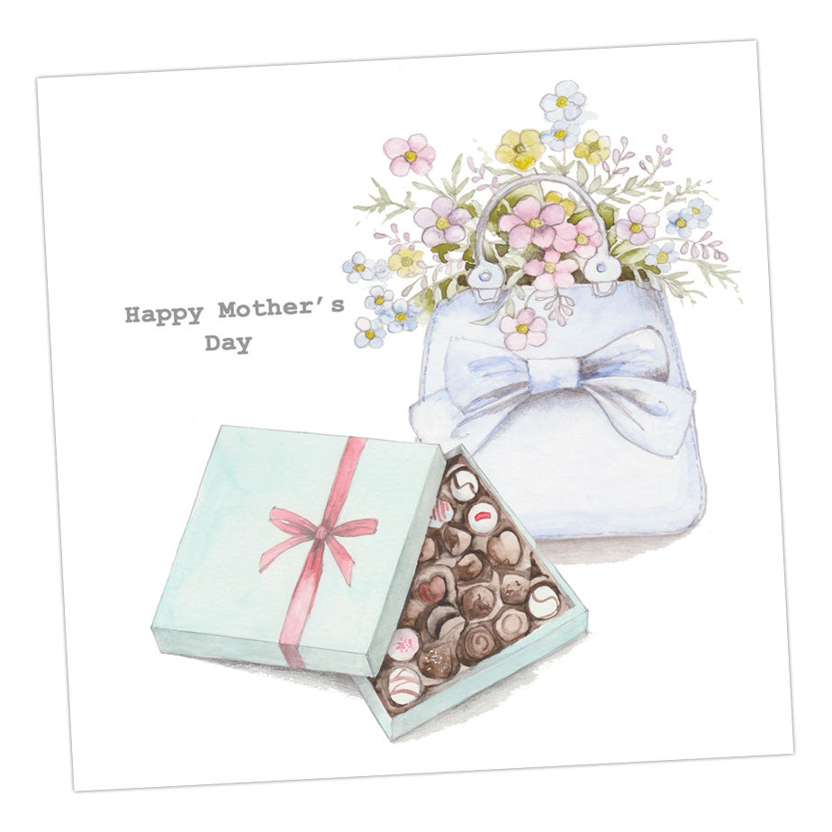 C&C Happy Mother's Day Bag & Chocolates Card