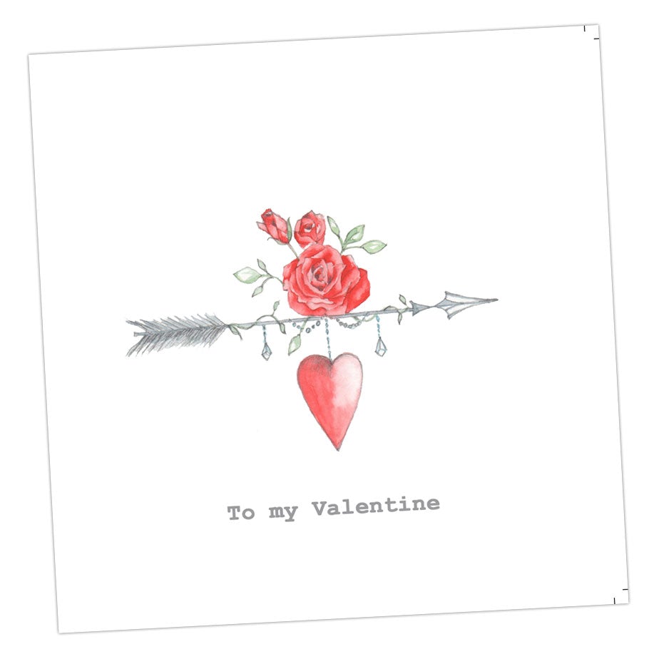 C&C Valentine Cupid's Arrow Card