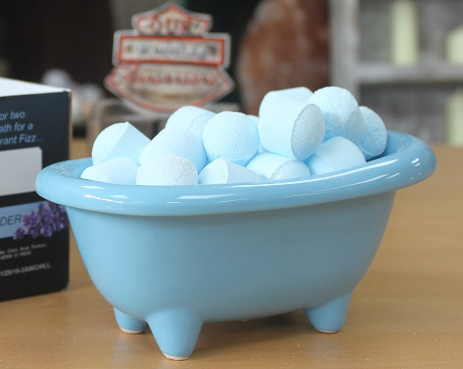 Ceramic Mini Vintage Bath Blue