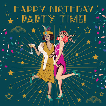 Champagne Celebration Party Time Card