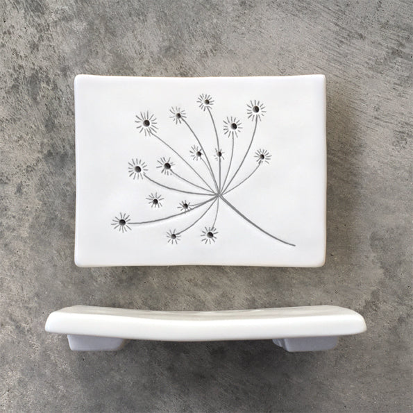 East Of India Soap Dish Cow Parsley