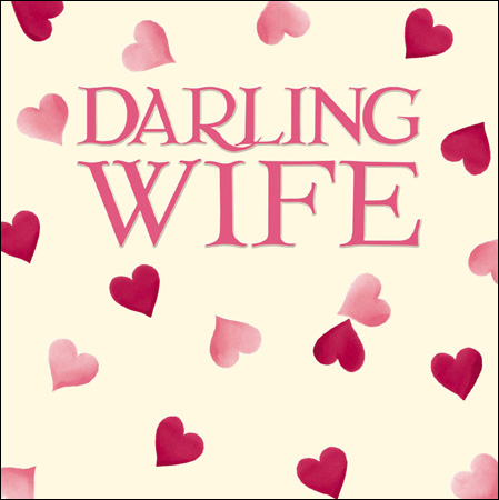 Emma Bridgewater Darling Wife Card