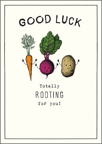 Etched Good Luck Rooting For You Card
