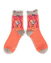 Load image into Gallery viewer, Powder Initial Socks Letter F

