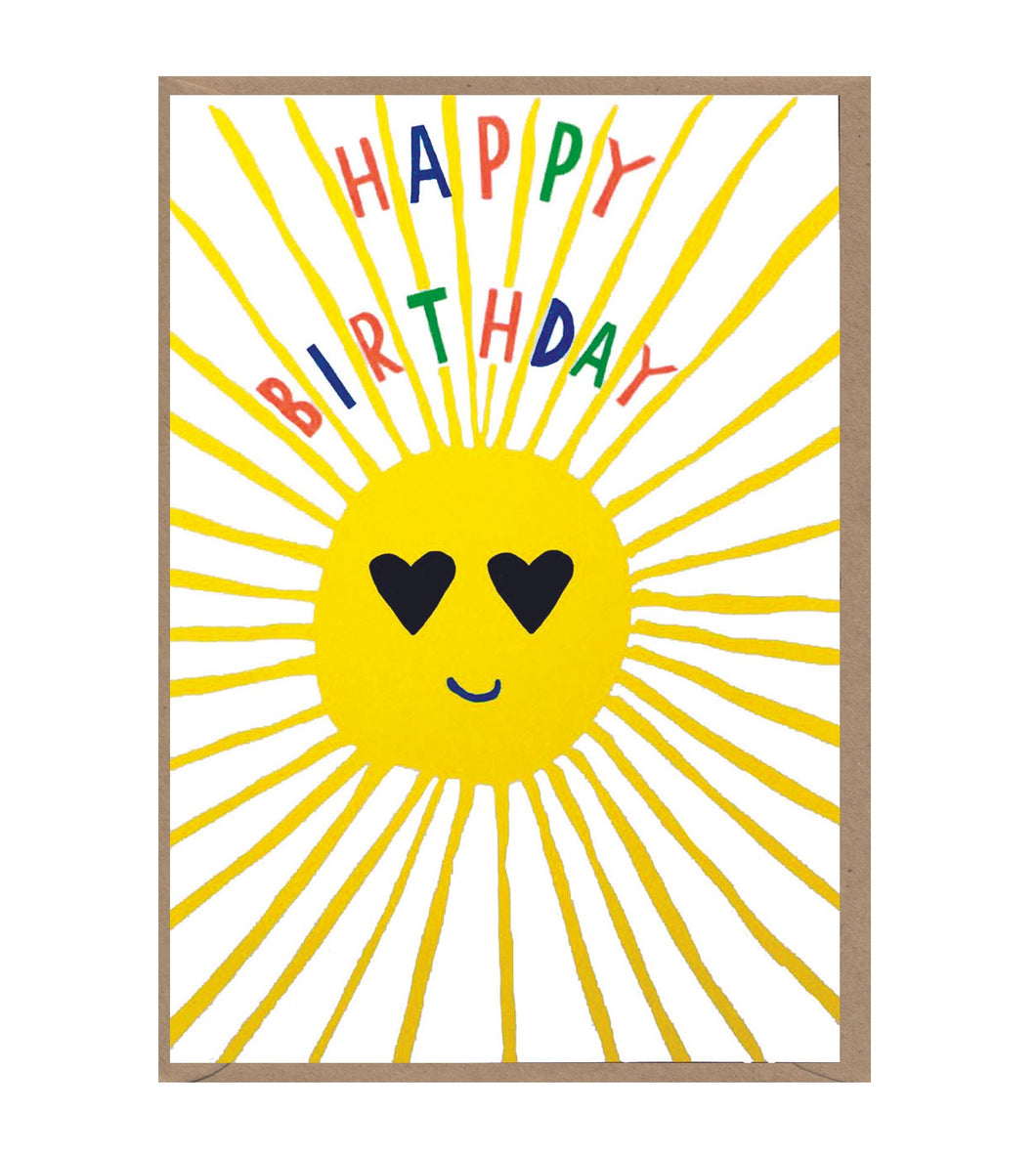 Fab Neon Happy Birthday Sunshine Card
