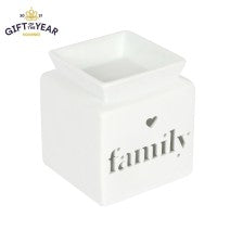 Load image into Gallery viewer, Family Ceramic Oil/Melt Burner White

