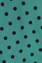Load image into Gallery viewer, Finley Green Polka Dot Swing Dress
