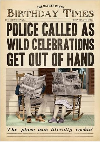 Fleet Street Police Called Wild Celebrations Card