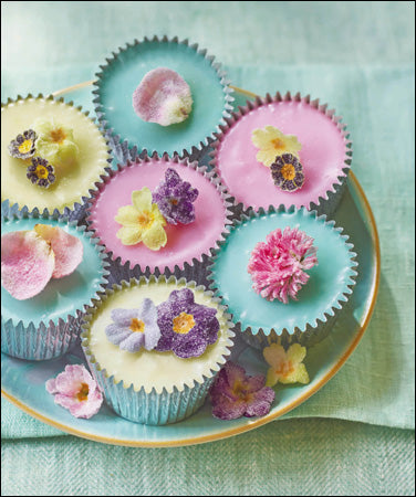 Floral Fairy Cakes Recipe Card