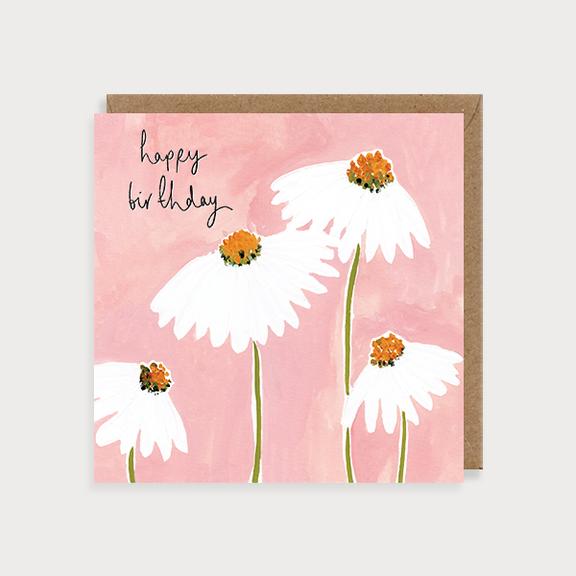 Posy Daisy Happy Birthday Card