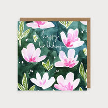 Load image into Gallery viewer, Posy Magnolia Happy Birthday Card
