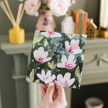 Load image into Gallery viewer, Posy Magnolia Happy Birthday Card
