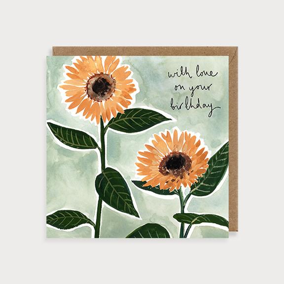 Posy Sunflowers Birthday Card