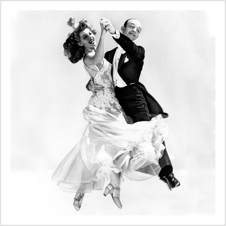 Black & White Fred Astaire & Rita Hayworth Card