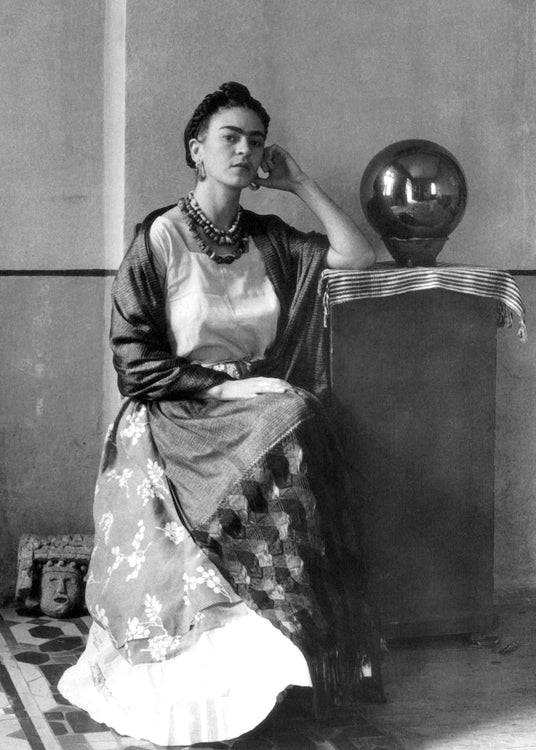 Black & White Frida Kahlo Card