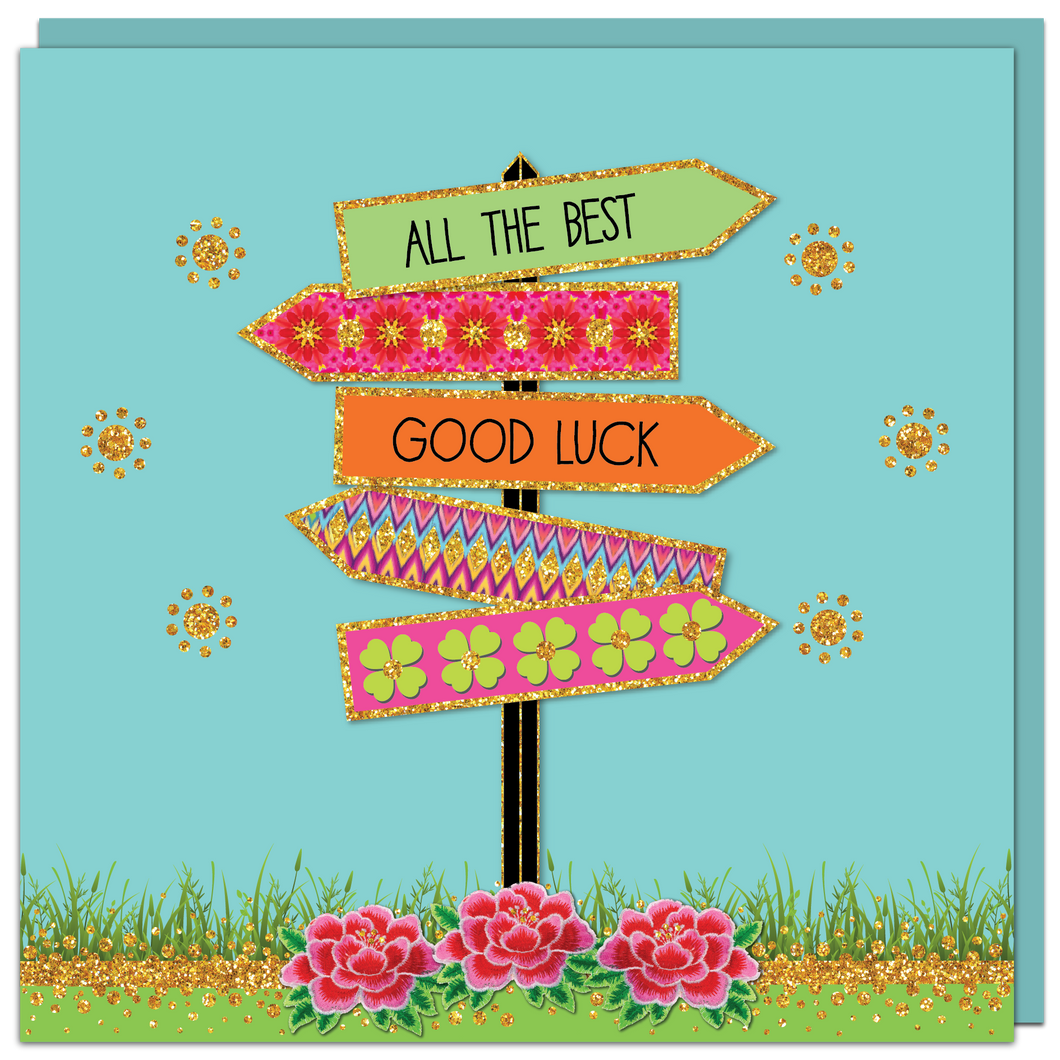 From Jude Good Luck Signpost Card