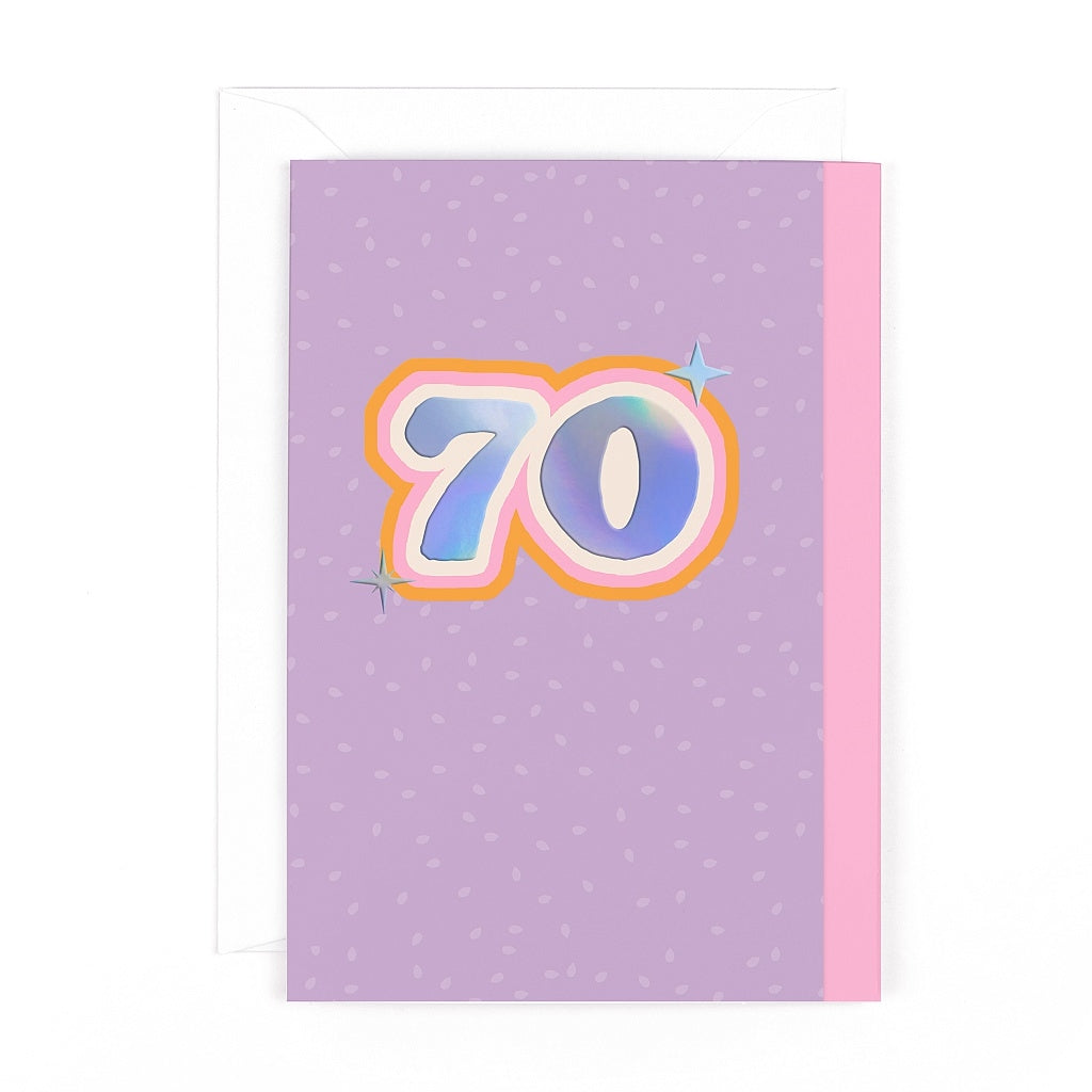 Funky Town Age 70 Card