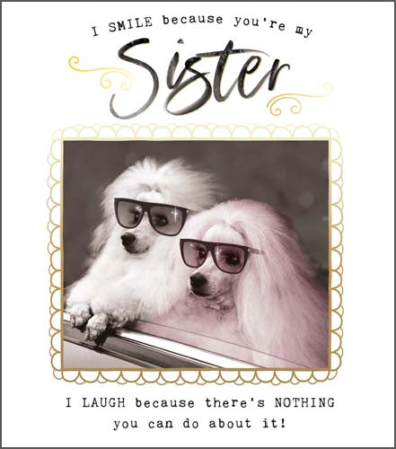 Funny Works Happy Birthday Sister Card