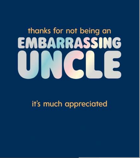 Fuzzy Duck Uncle Birthday Card