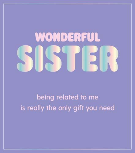 Fuzzy Duck Wonderful Sister Card