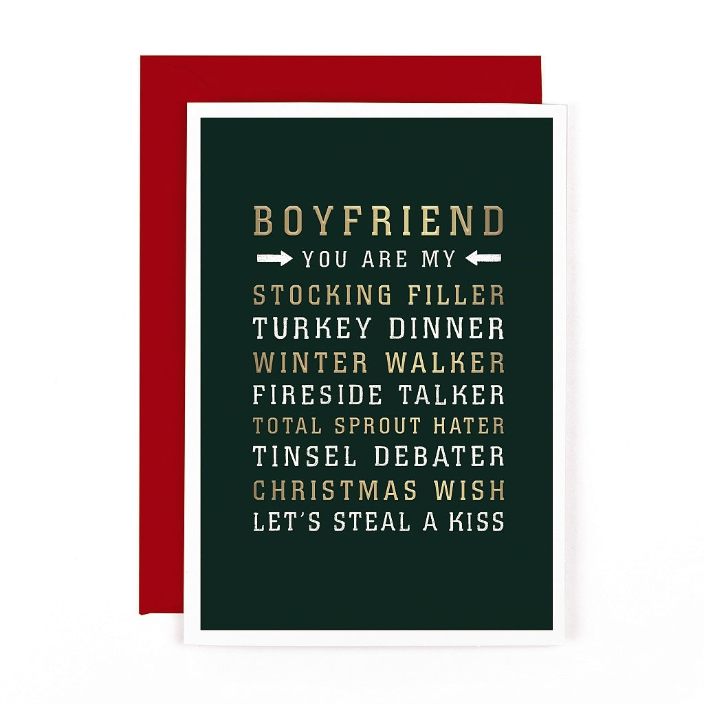 Gee Whiz Christmas Boyfriend Card
