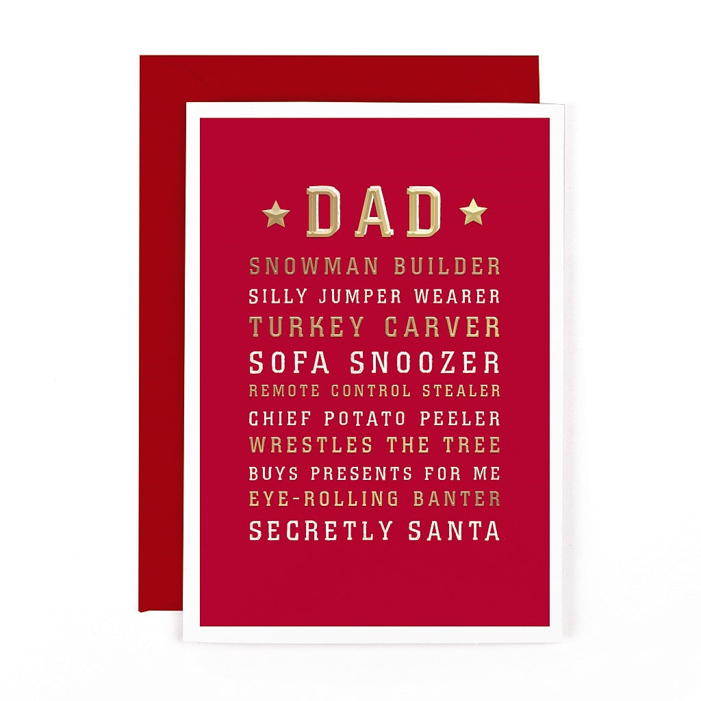Gee Whiz Christmas Dad Card