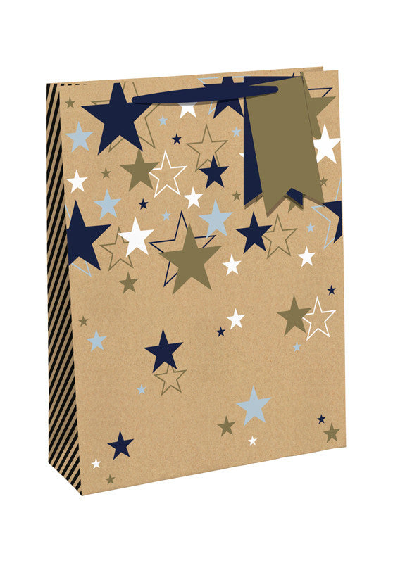 Gift Bag Small Blue Stars