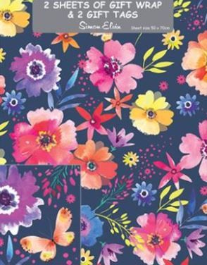 Gift Wrap Pack Bright Floral