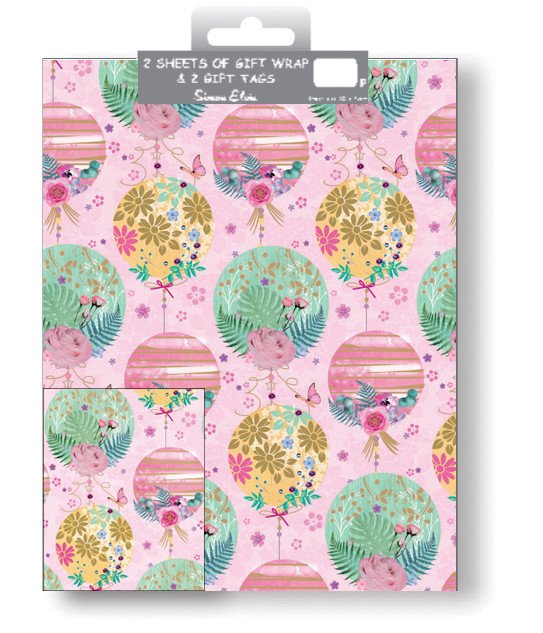 Gift Wrap Pack Floral Circles