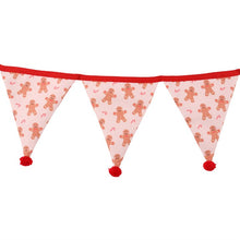 Load image into Gallery viewer, Gingerbread Man Print Bunting
