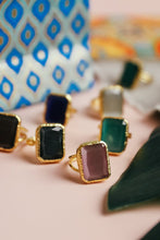 Load image into Gallery viewer, My Doris Glass Faceted Adjustable Ring
