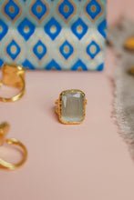 Load image into Gallery viewer, My Doris Glass Faceted Adjustable Ring
