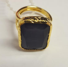 Load image into Gallery viewer, My Doris Glass Faceted Adjustable Ring
