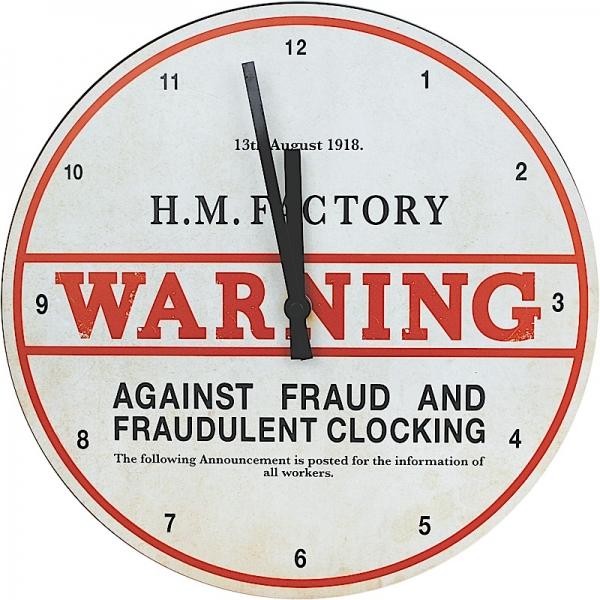 HM Factory Vintage Style Clock
