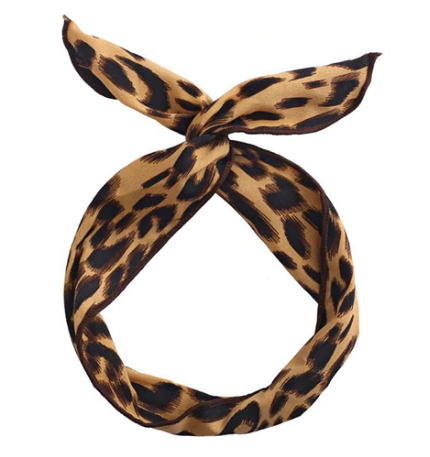 Vintage Style Wired Hairband Animal Print