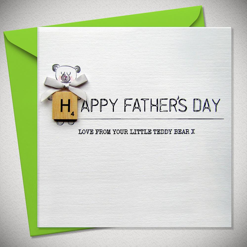 Happy Father's Day Teddy Bear Card