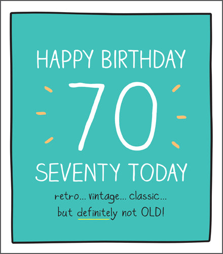 Happy Jackson 70 Birthday Card