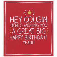Happy Jackson Cousin Big Birthday Card