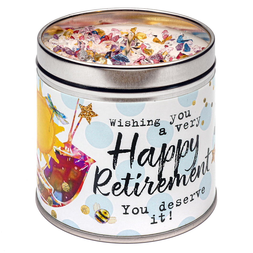 Just Because Candle Happy Retirement