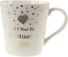 Load image into Gallery viewer, Hearts Designs All I Want For Christmas Is You Mug
