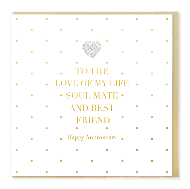 Hearts Designs Happy Anniversary Love Of My Life Card